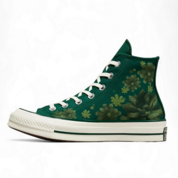 CONVERSE Chuck 70 Highmidnight Rare Clover Egret Plant High tops Mens 11.5 - Picture 5 of 8